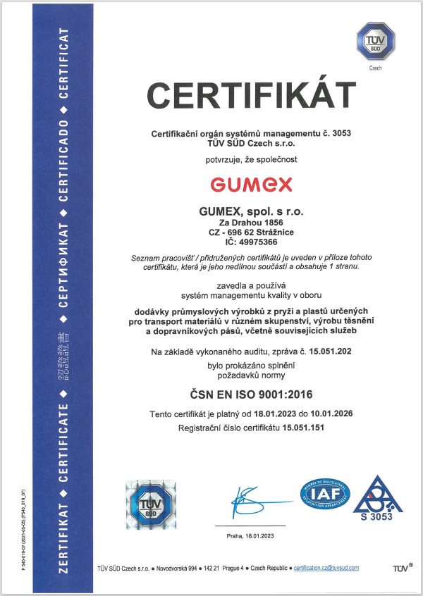 Certifikát ISO