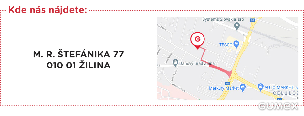 Mapka pobočky Žilina