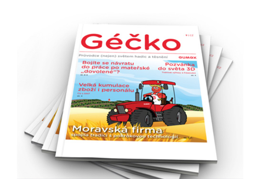 Firemní časopis Géčko, logo